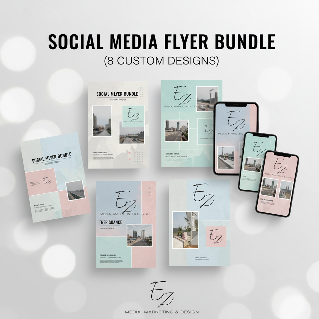 Social Media Flyer Bundle (8 Custom Designs)